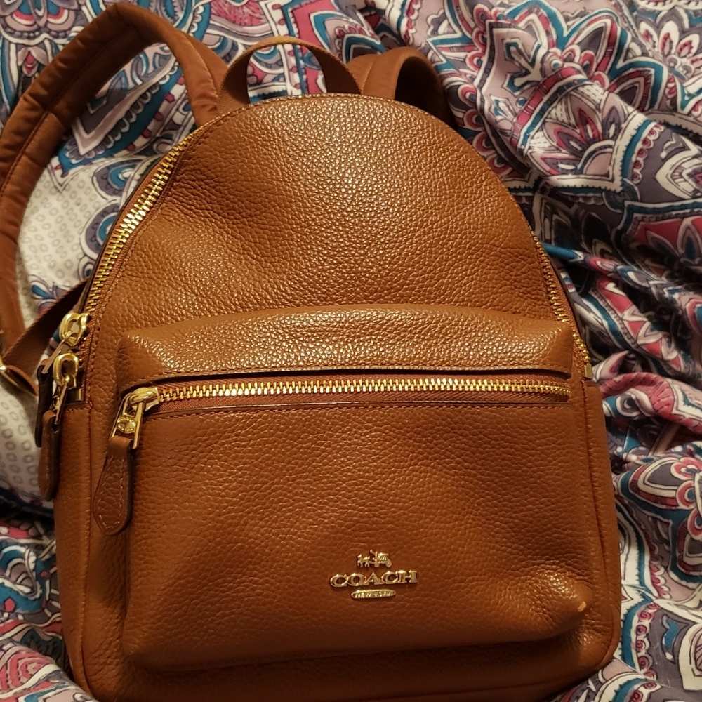 Mini Coach Pebble Leather Backpack